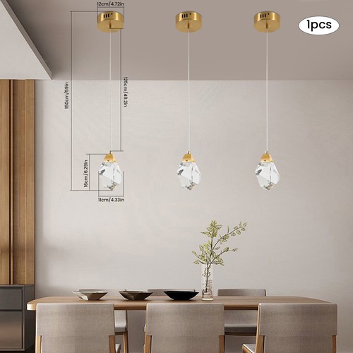 Modern crystal pendant - 1x,